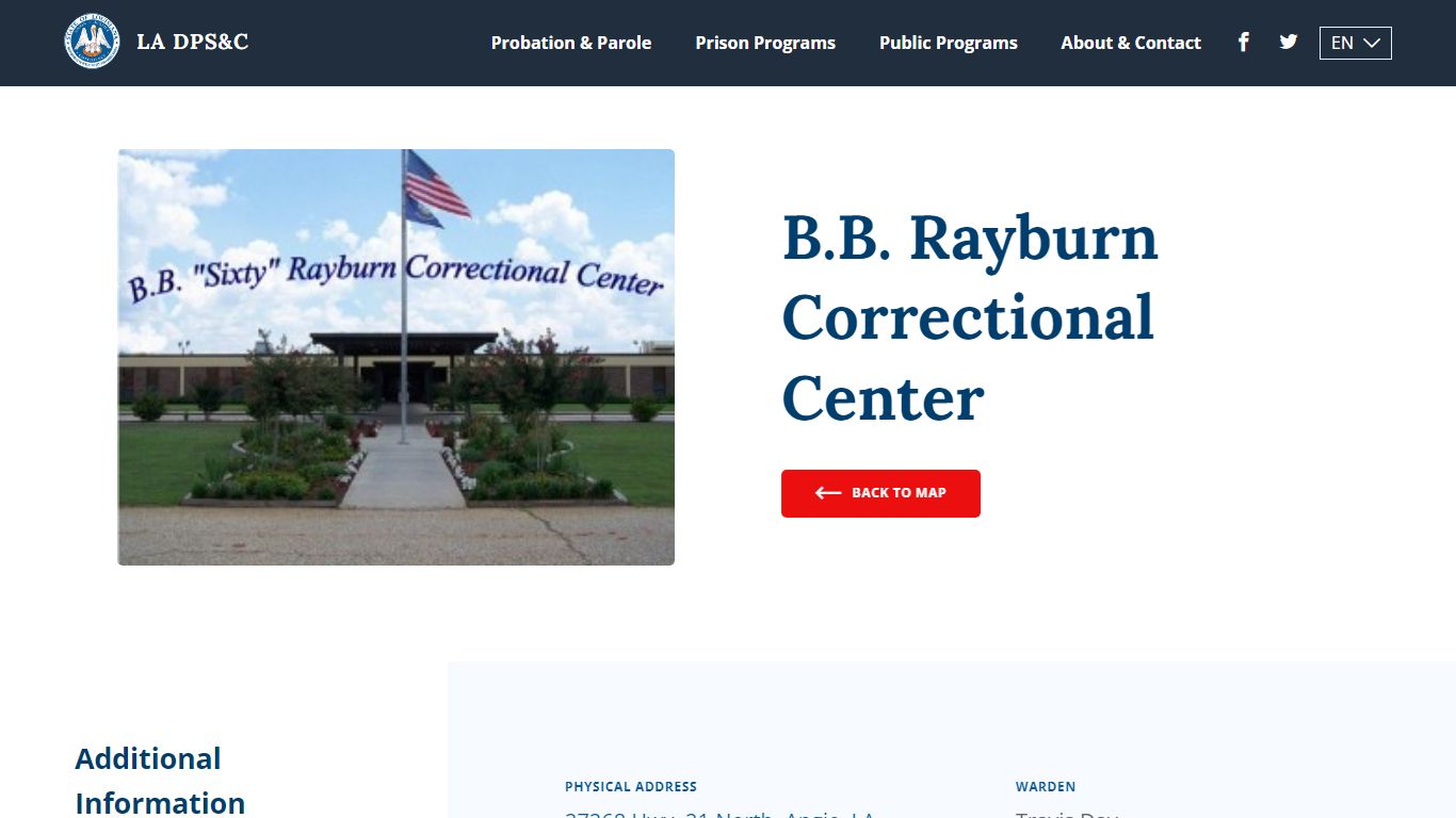 B.B. Rayburn Correctional Center - Louisiana Department of Public ...